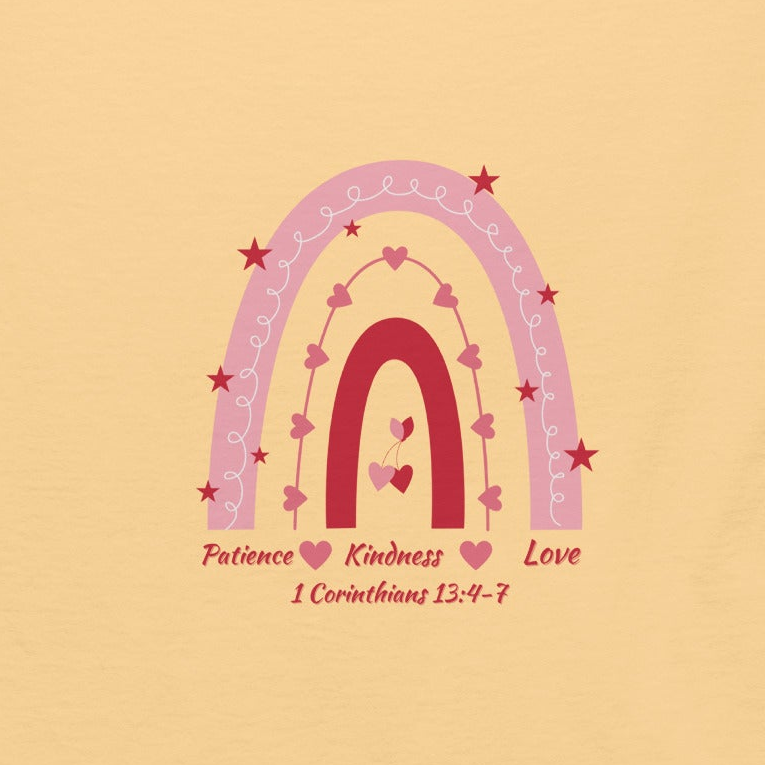 Patience Kindness Love Rainbow Christian-Unisex classic tee