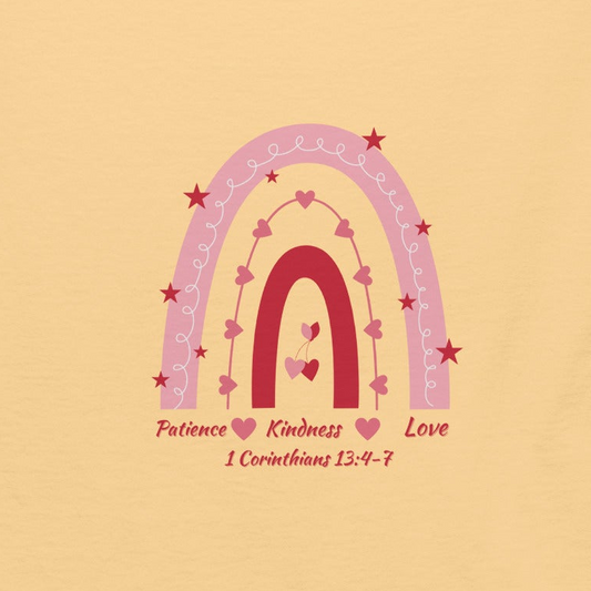 Patience Kindness Love Rainbow Christian-Unisex classic tee